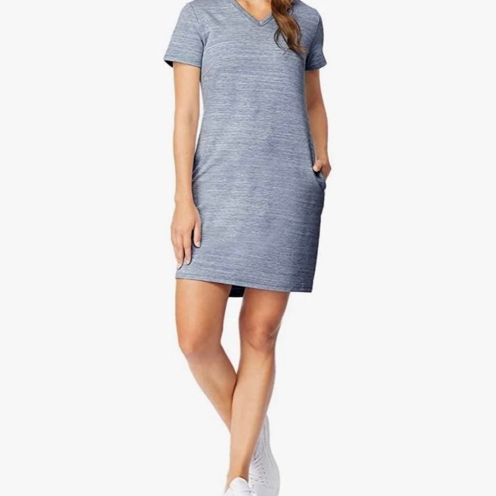32 DEGREES Cool Women's Relaxed Fit Pullover Dress, Blue